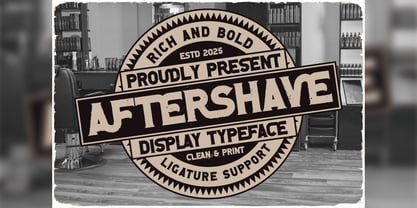 Aftershave Font Poster 1