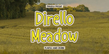 Dirello Meadow Font Poster 1