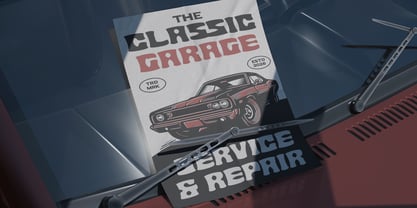 Vintage Runner Font Poster 4