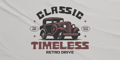 Vintage Runner Font Poster 2