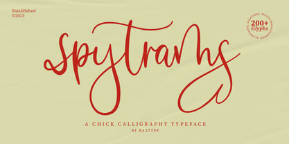 Spytrams Font Poster 1