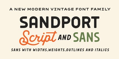 Sandport Font Poster 1