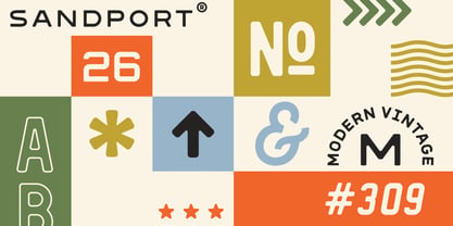 Sandport Font Poster 11