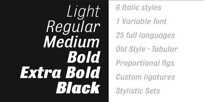 Bulldog Pro Italic Font Poster 2
