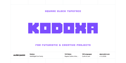 Kodoxa Font Poster 1