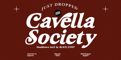 Cavella Society Font Poster 1