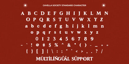 Cavella Society Font Poster 7