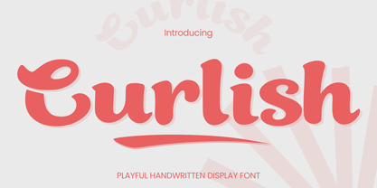 Curlish Font Poster 1