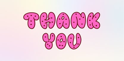 Melted Donuts Font Poster 7