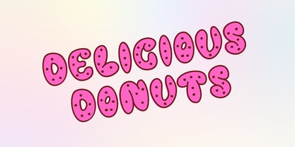 Melted Donuts Font Poster 3