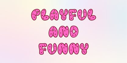 Melted Donuts Font Poster 5