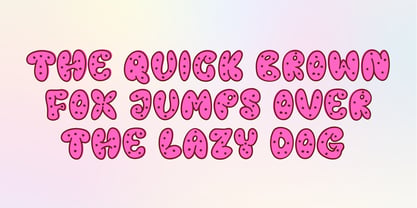 Melted Donuts Font Poster 2