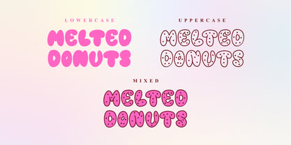Melted Donuts Font Poster 4