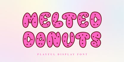 Melted Donuts Font Poster 1