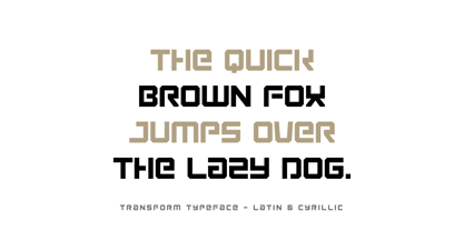 Transform Font Poster 2
