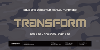 Transform Font Poster 1