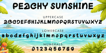 Peachy Sunshine Font Poster 4