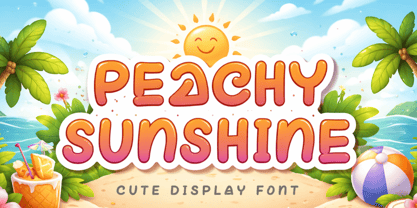 Peachy Sunshine Font Poster 1