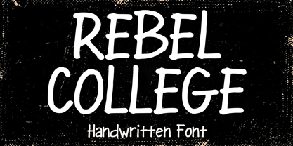 Rebel College Script Font Poster 1