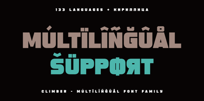 Climber Font Poster 9