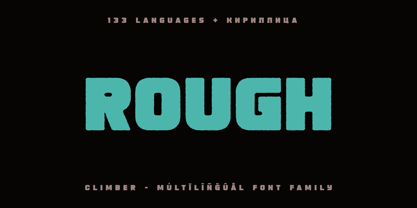 Climber Font Poster 12