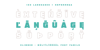 Climber Font Poster 2