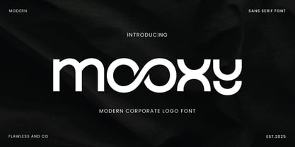 Mooxy Font Poster 1