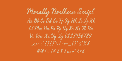 Morally Northern Font Poster 7