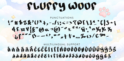 Fluffy Woof Font Poster 5