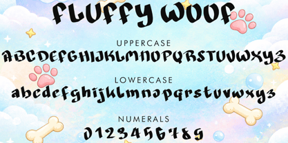 Fluffy Woof Font Poster 4
