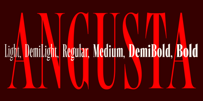 Angusta Font Poster 1