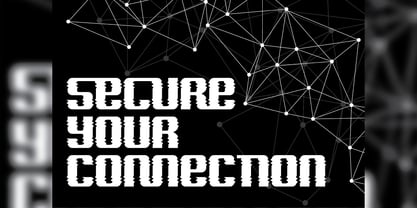 Cyber Security Font Poster 2