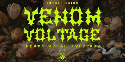 Venom Voltage Font Poster 1