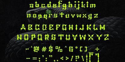 Venom Voltage Font Poster 2