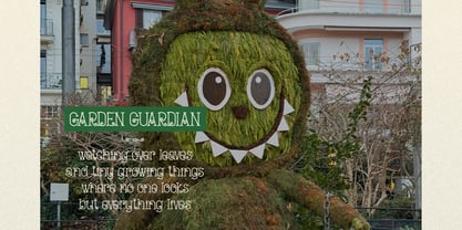 Curlicue Garden Font Poster 5