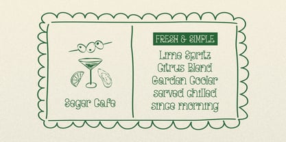 Curlicue Garden Font Poster 6