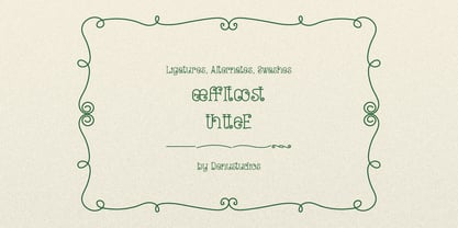 Curlicue Garden Font Poster 12