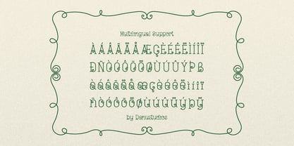 Curlicue Garden Font Poster 11