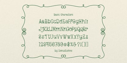 Curlicue Garden Font Poster 10