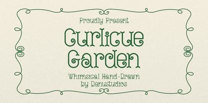 Curlicue Garden Font Poster 1