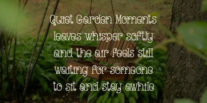 Curlicue Garden Font Poster 2