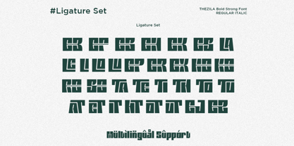 Thezila Font Poster 12