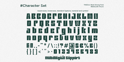 Thezila Font Poster 11