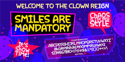 Clown Reign Font Poster 5