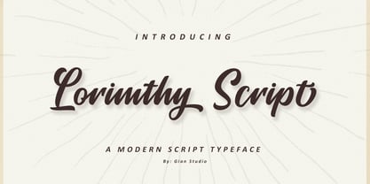 Lorimthy Script Font Poster 1