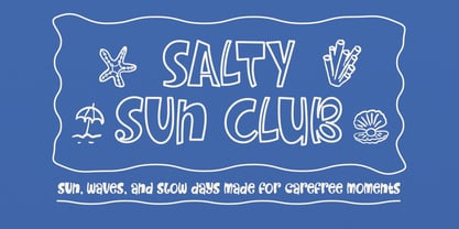 Diglet Sunsin Outline Font Poster 2