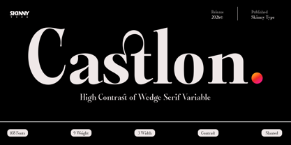 Castlon Font Poster 1