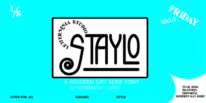 Staylo Font Poster 1