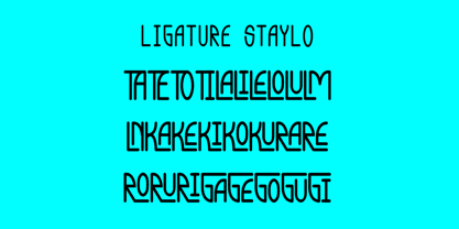Staylo Font Poster 5