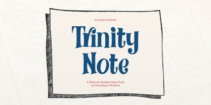 Trinity Note Font Poster 1